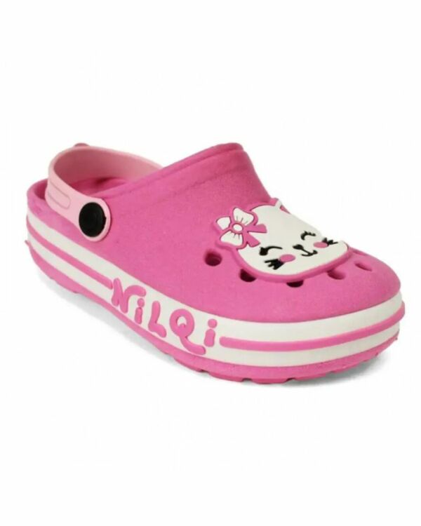 Croc Nilqi Revirão Gatinha Pink/Branco