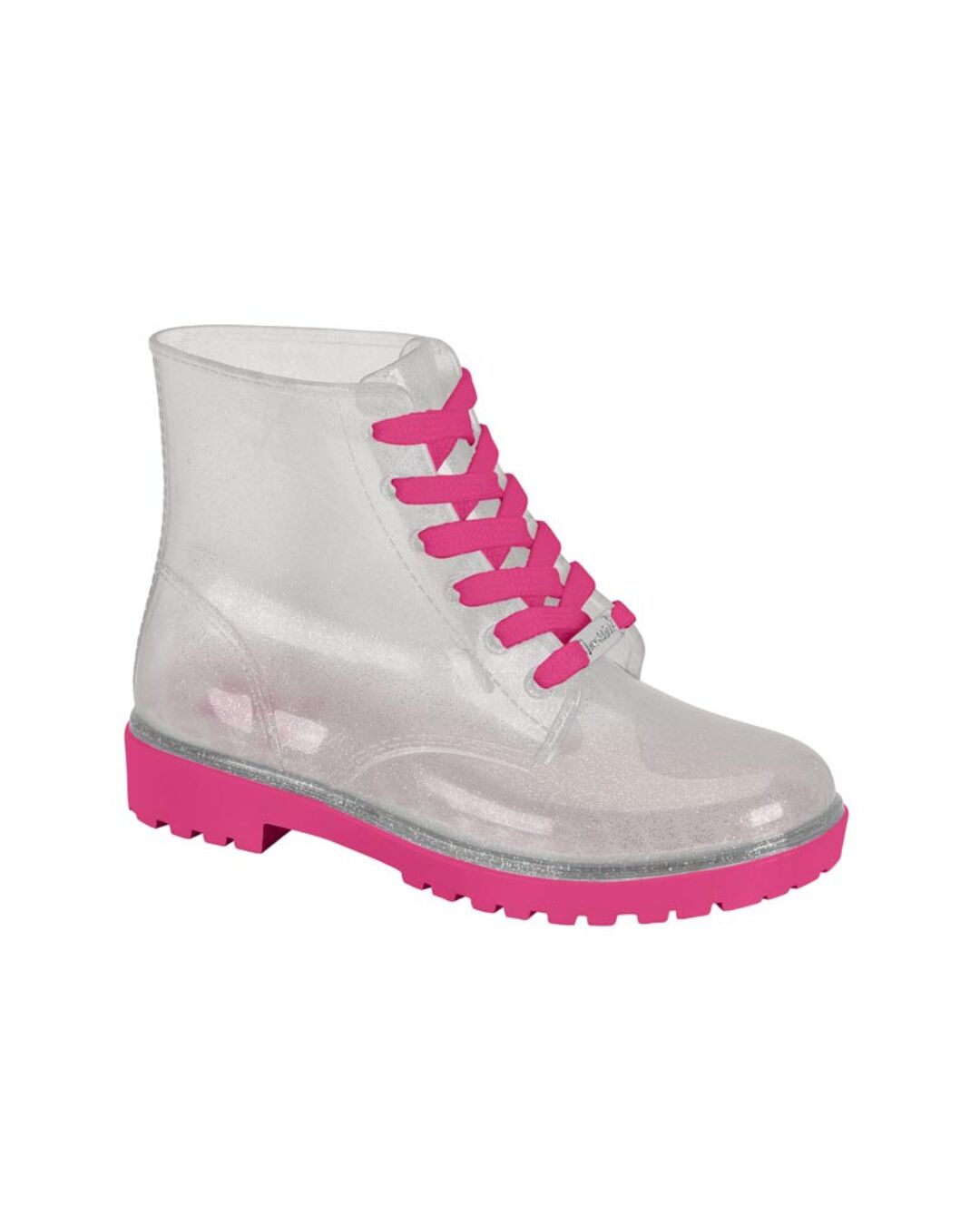 Bota Molekinha Coturno Transparente Glitter 2176.500 - Imagem 2