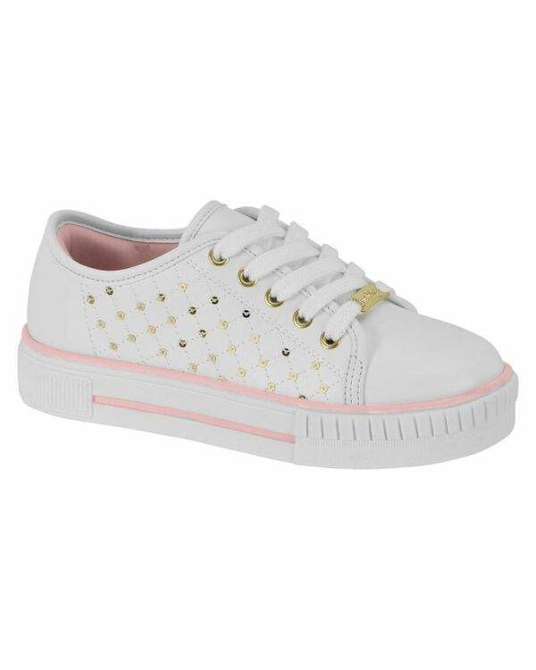 Tênis Molekinha Branco Flatform 2565.108
