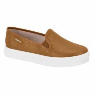 Tênis Moleca Calce Fácil Napa Camel 5712.304