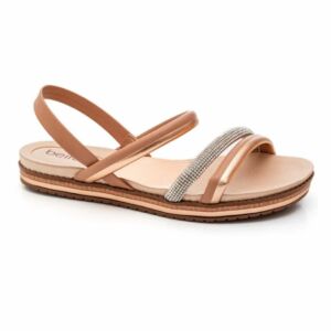 Sandalia Beira Rio Papete Strass Nude 8321.1846