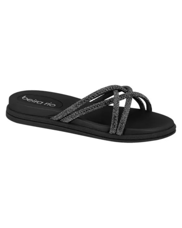 Papete Beira Rio Strass Preto 8488.116