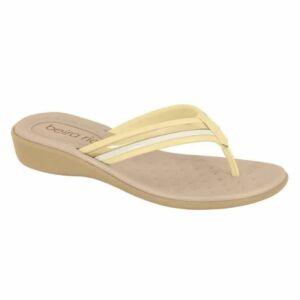 Tamanco Tira Napa  Amarelo/Branco Off 8224.804