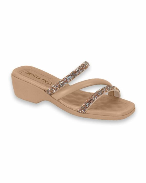 Tamando Beira Rio 3 Tiras Multi Camel/Nude 8527.107