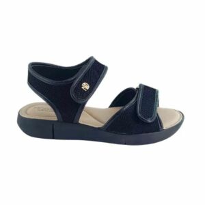 Sandália Modare 2 Velcros Preta 7199.108
