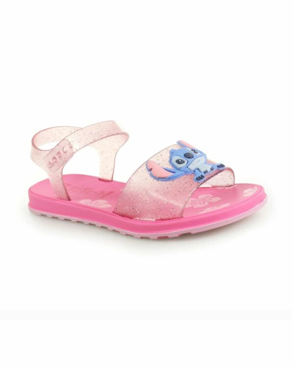 Sandália Stitch Rosa Glitter 23196