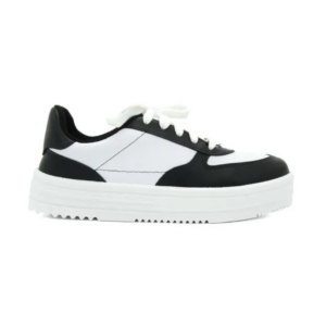 Tênis Moleca Flatform Branco Preto 5782.313