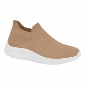 Tênis Beira Rio Calce Fácil Knit Nude 4332.101
