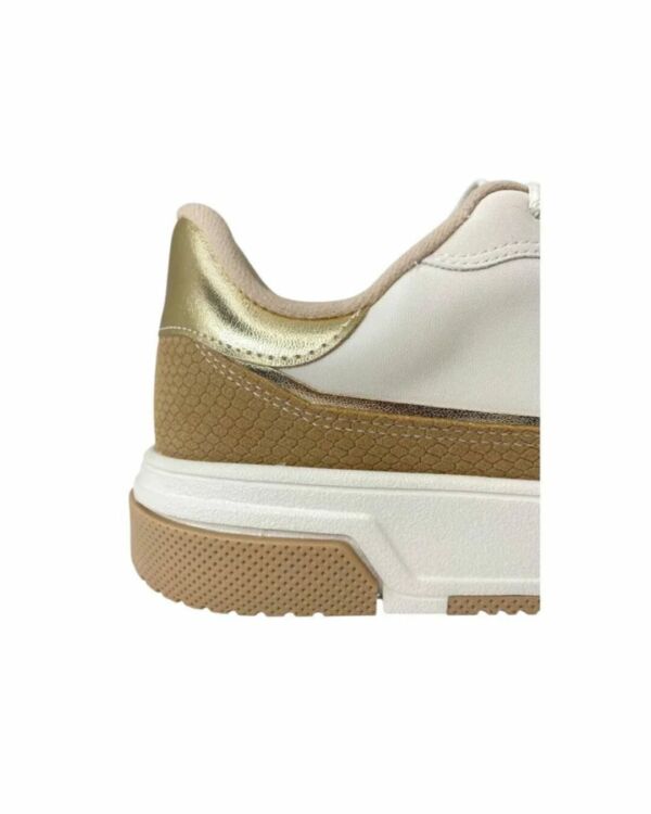 Tênis Vizzano Detalhe Metalizado Branco Off/Bege/Dourado 1455.102 - Imagem 2