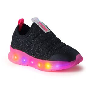 Tênis Novopé Glitter Led Preto/Pink 30001272