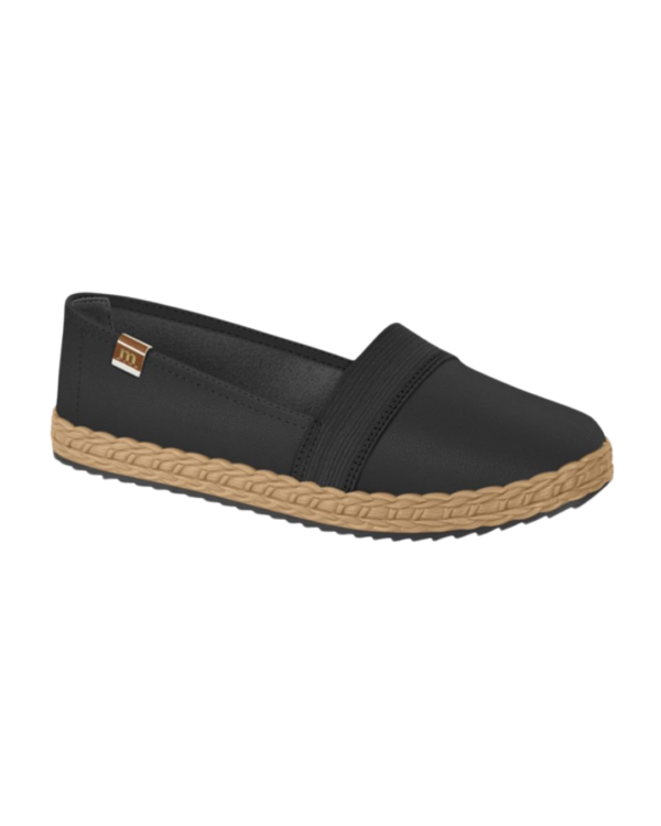 Sapatilha Moleca Napa Com Elástico Preta 5696.300