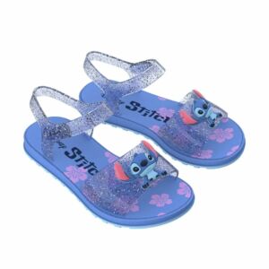 Sandália Stitch Azul/Vidro Glitter 23196