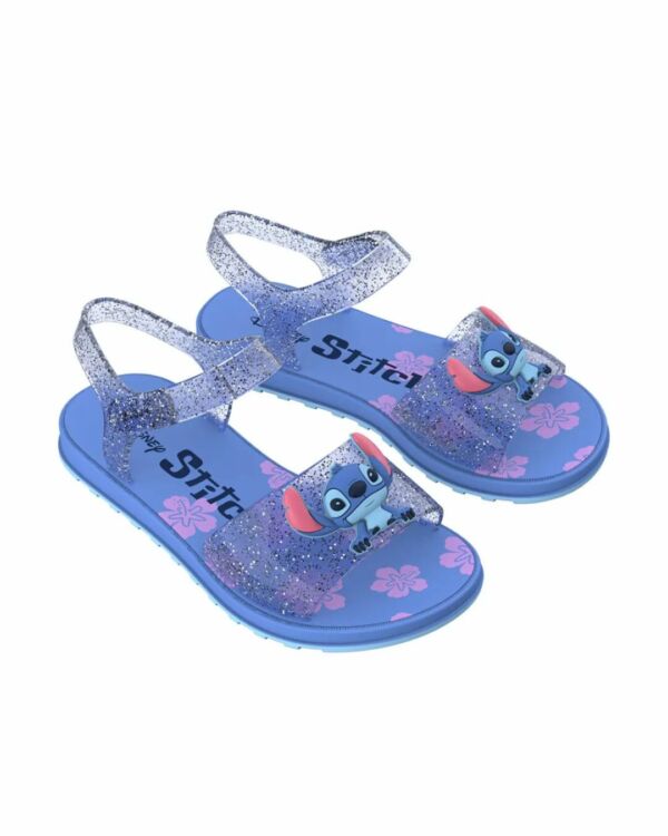Sandália Stitch Azul/Vidro Glitter 23196