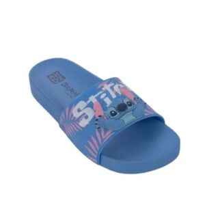 Chinelo Slide Stitch Zaxy Azul 19198