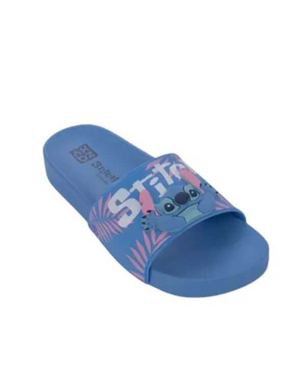 Chinelo Slide Stitch Zaxy Azul 19198