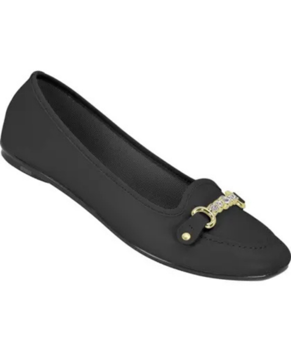 Sapatilha Mocassim Moleca Napa Preto 5726.136