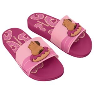 Chinelo Slide Menina Capivara Rosa 23454