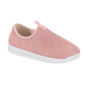 Tênis Calce Fácil Glitter Molekinha Rosa 2583.105