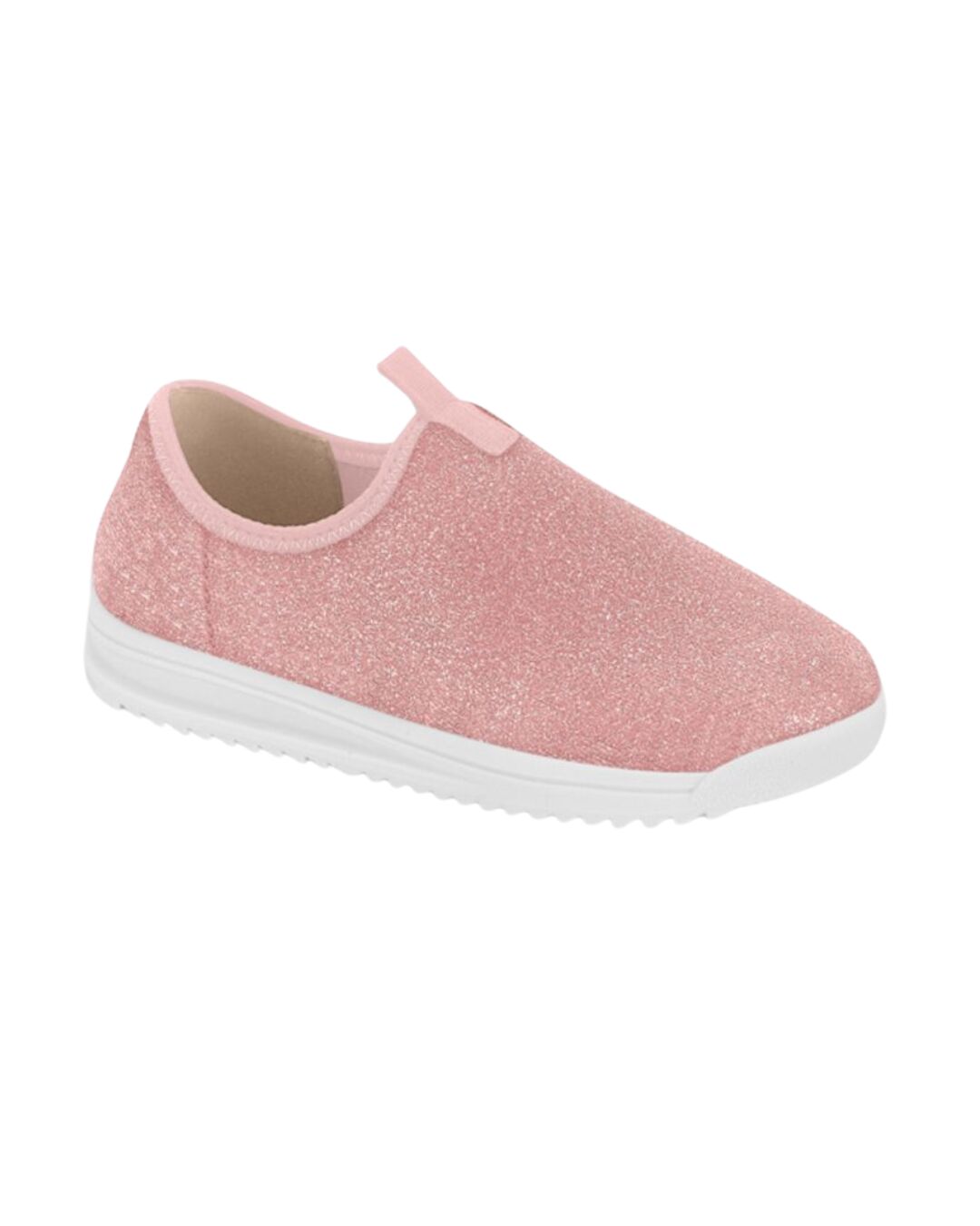 Tênis Calce Fácil Glitter Molekinha Rosa 2583.105