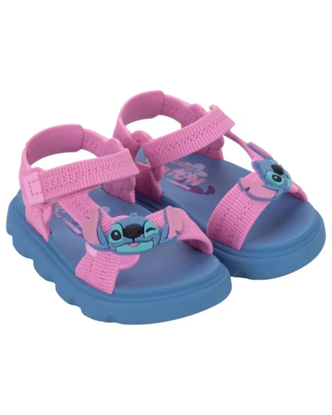 Sandália Stitch Baby Azul/Rosa 23160