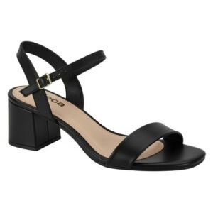 Sandália Moleca Salto Bloco Preto 5496.101