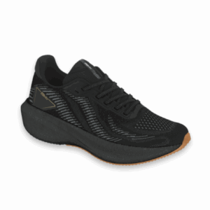 Tênis Masculino Esportivo Activitta 4938.101 Knit Preto Grafite Solado Caramelo