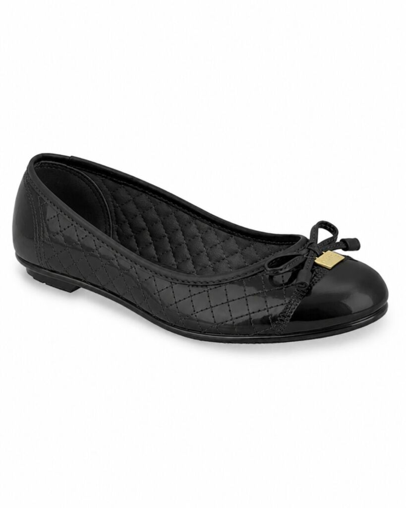 Sapatilha Moleca 5027.1407 Matelassê Verniz Preto - Imagem 2