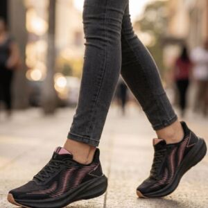 Tênis Feminino Esportivo Confortável Actvitta 4849.101 Jogging Cadarço