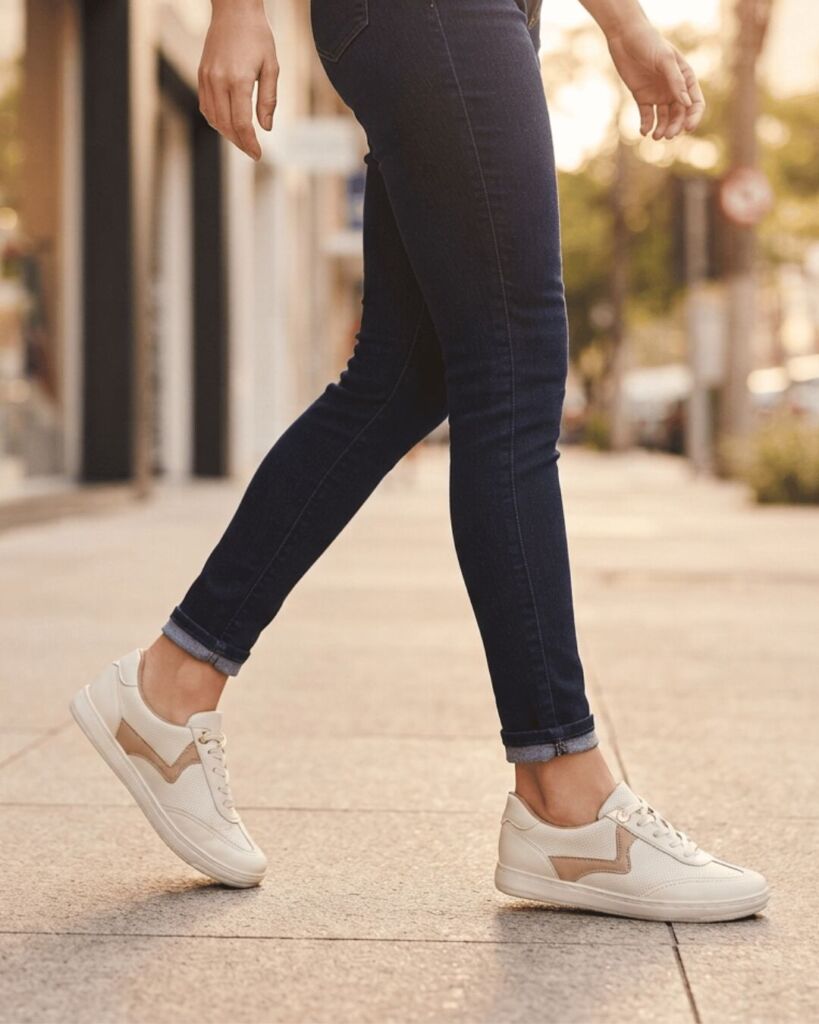 Tênis Modare 7363.137 casual branco off ultra conforto