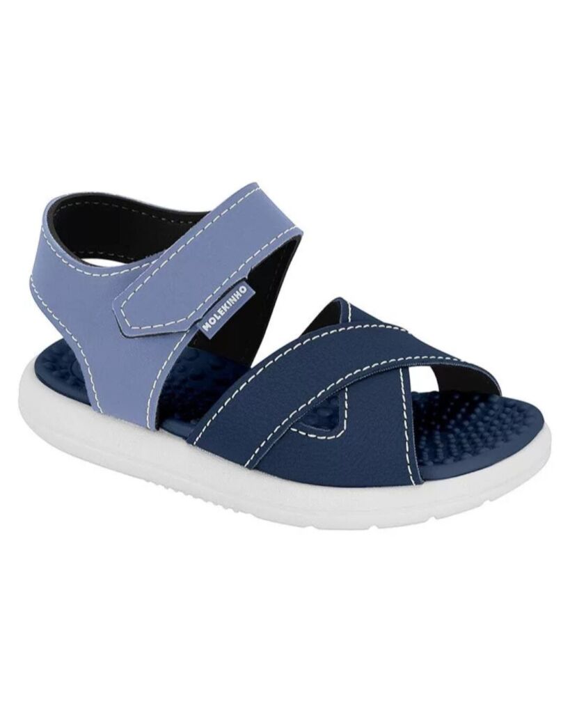 Sandália Molekinho Baby Velcro Marinho 2619.217 - Imagem 2