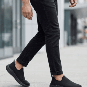 Tênis Masculino Slip On Actvitta 4935.100 Tricot Knit Preto Calce Fácil