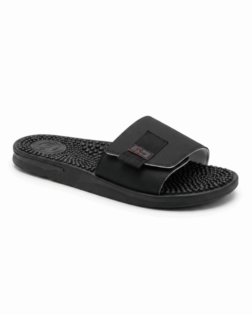 Chinelo Slide Br Sport Massageador Velcro Preto 2254.104 - Imagem 2