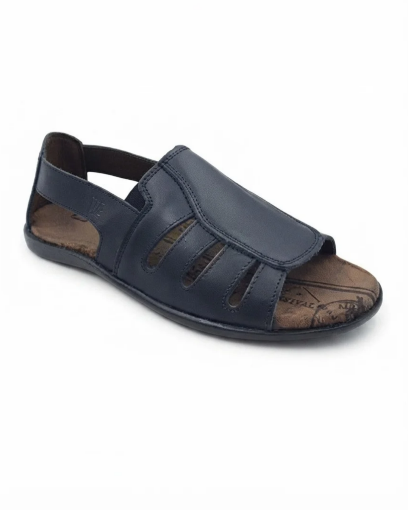 Sandália Masculina Fechada Calcanhar Deck Be Preto 950 - Imagem 2