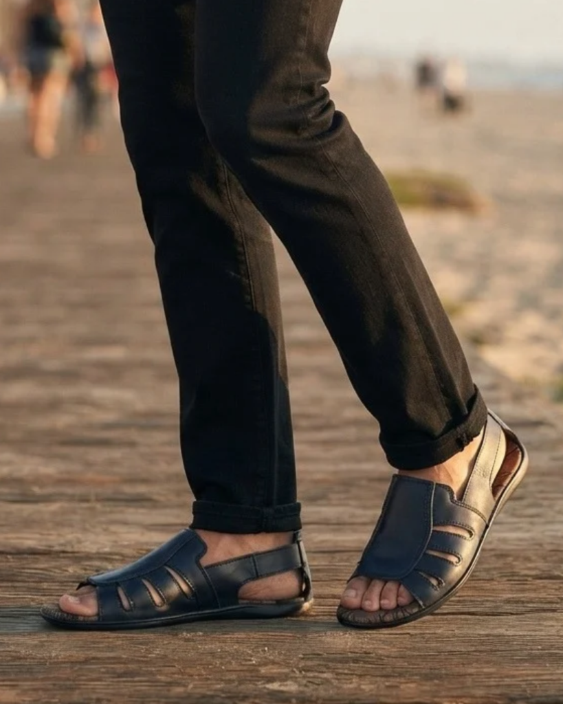 Sandália Masculina Fechada Calcanhar Deck Be Preto 950