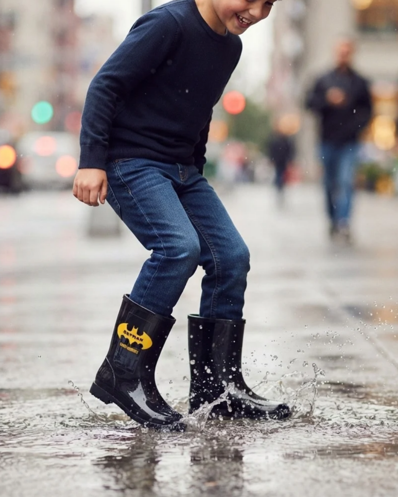 Bota Galocha Infantil Batman Menino Grendene Kids