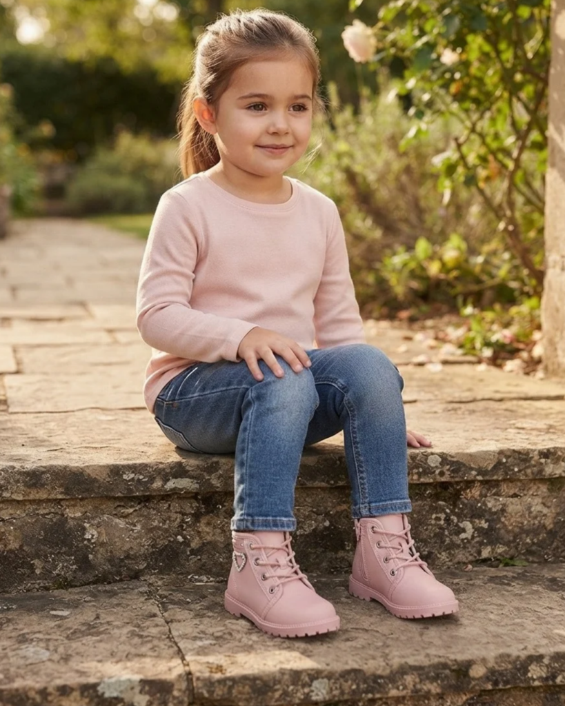 Bota Coturno Molekinha Baby Rosa 2126.526