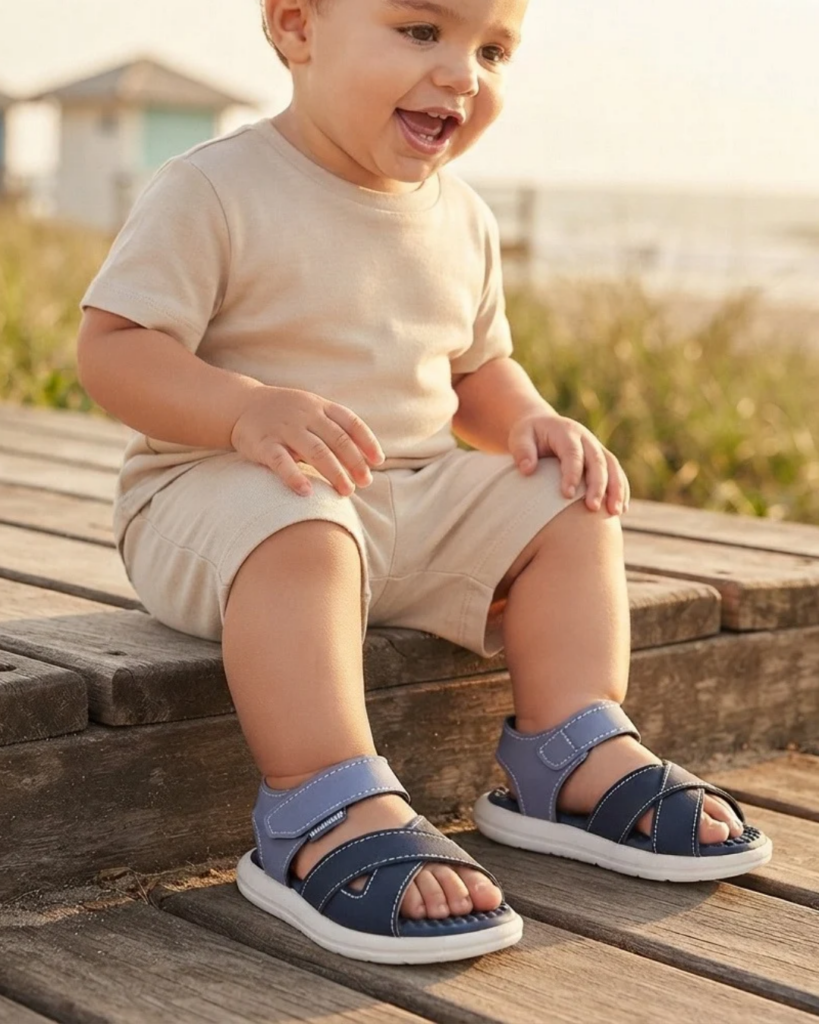 Sandália Molekinho Baby Velcro Marinho 2619.217