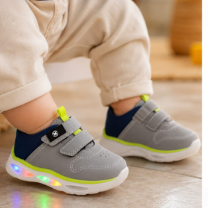 Tênis Molekinho Baby Led Marinho Cinza  2620.116