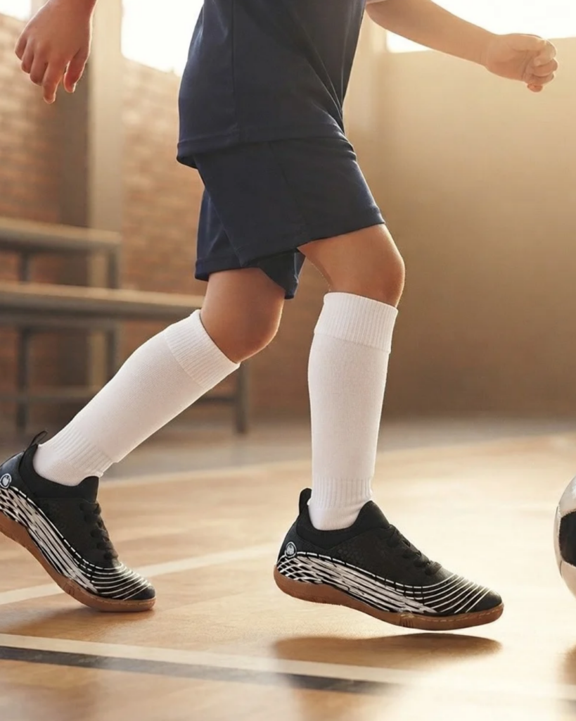 Chuteira Futsal Molekinho Branco/Coral 2808.339 - Imagem 2