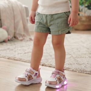 Tênis Mini Pé Mp2530 Capivara Led Branco Rosa
