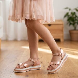 Sandalia Molekinha 2305.2014 Flatform Menina