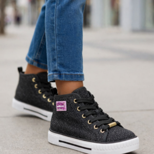 Tênis Molekinha 2565.102 Preto Glitter