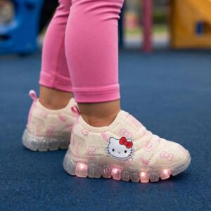 Tenis Novope 9900460 Baby Hello Kitty com Led