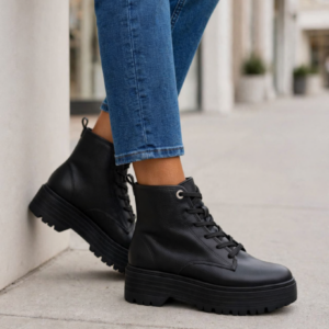 Bota Coturno Moleca Tratorado Preto 5351.101