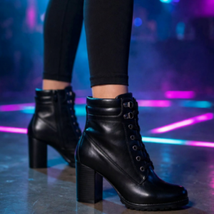 Coturno Mooncity Salto 73130 Preto